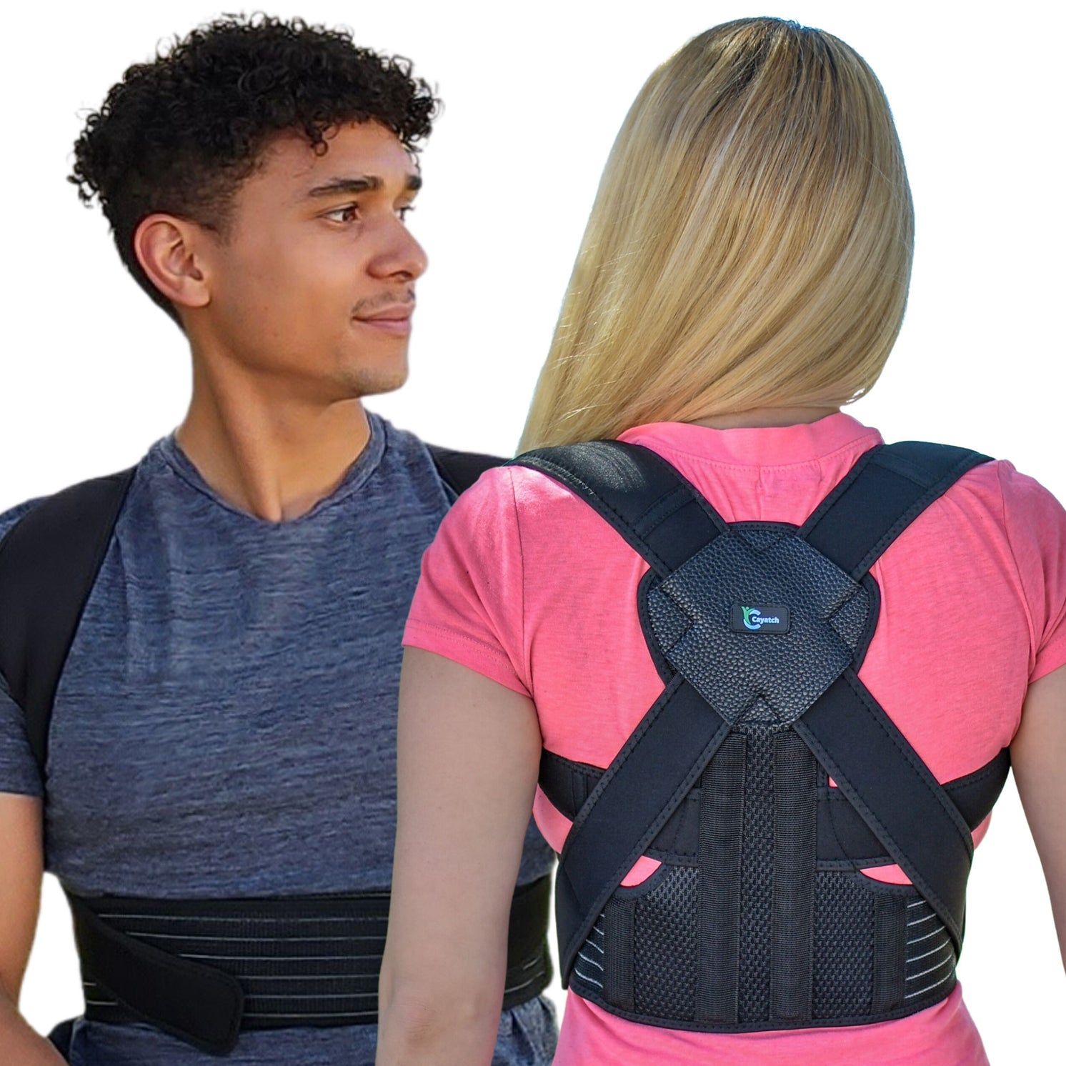 ComfyMed® Posture Corrector Clavicle Support Brace CM-PB16  Medical Device to Improve Bad Posture, Thoracic Kyphosis, Shoulder  Alignment, Upper Back Pain Relief for Men and Women (REG 29 to 40 Chest) 