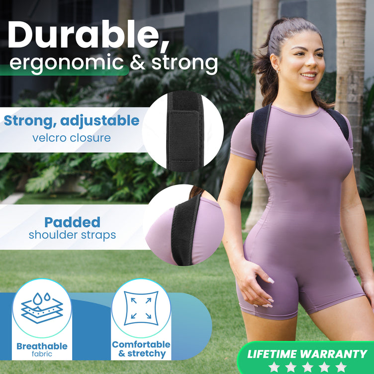 Orthopedic Back Brace Posture Corrector With Dual Adjustment System