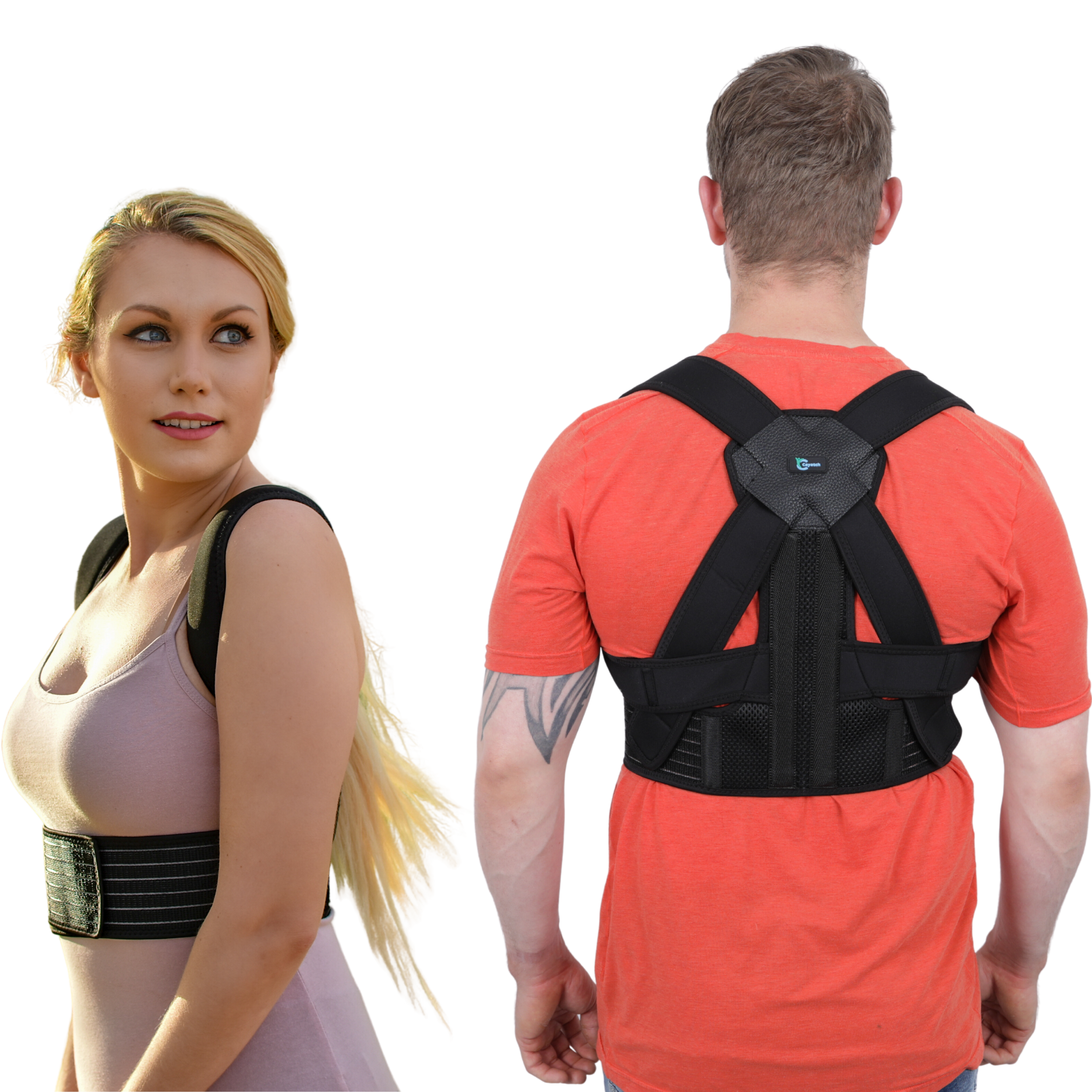 CAYATCH Scoliosis Back Brace Posture Corrector for Women & Men. HSA/FSA/HRA Eligible. Adjustable Back Straightener Shoulder Brace Hunchback Corrector