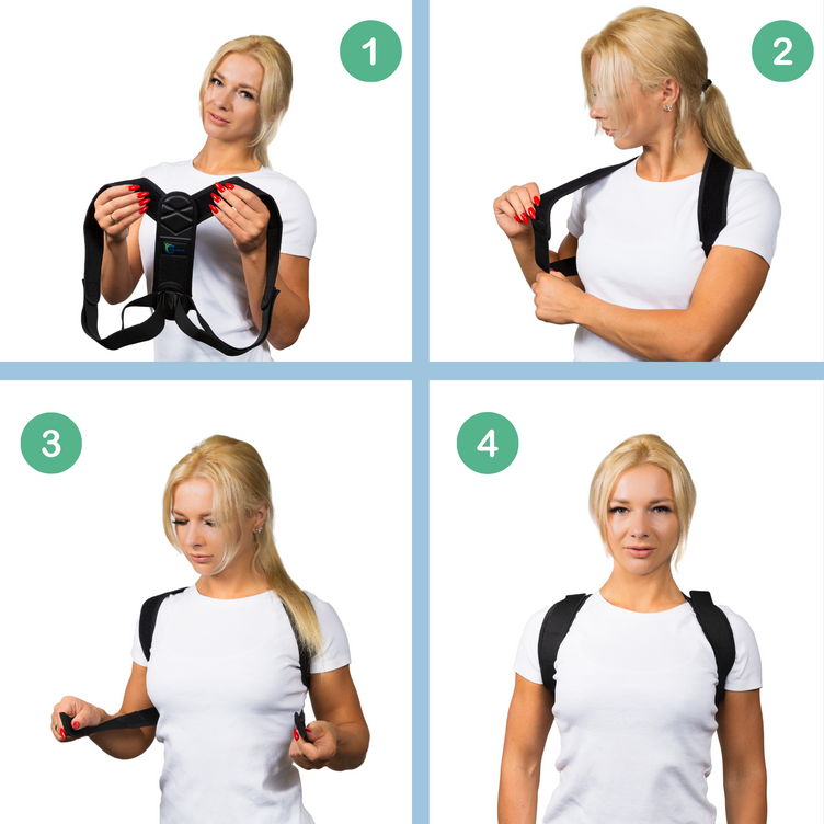 Orthopedic Back Brace Posture Corrector With Dual Adjustment System